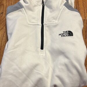 The North Face White and Gray Pullover